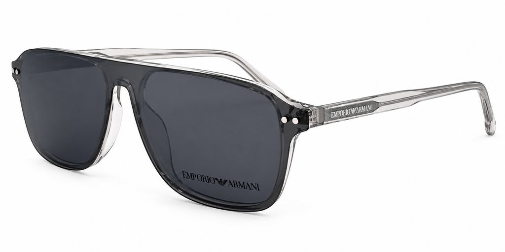 2-in-1 Polarized Clip-On Eyeglasses | Rectangular Acetate Optical Frame