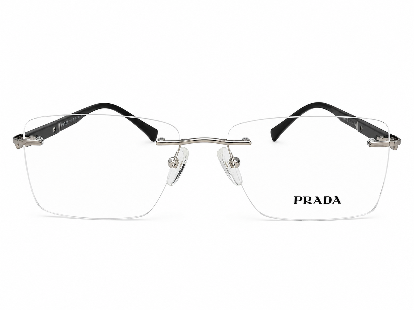 Rimless Square Eyeglasses Frame for Unisex