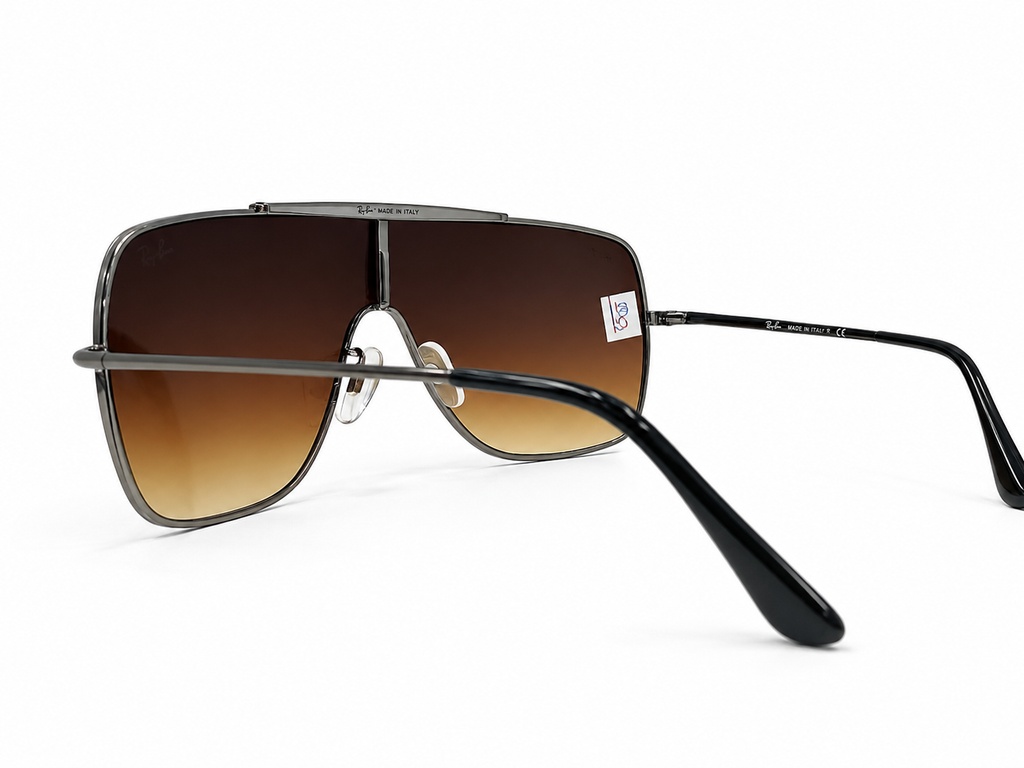 Oversized Shield Sunglasses – Gradient Lens