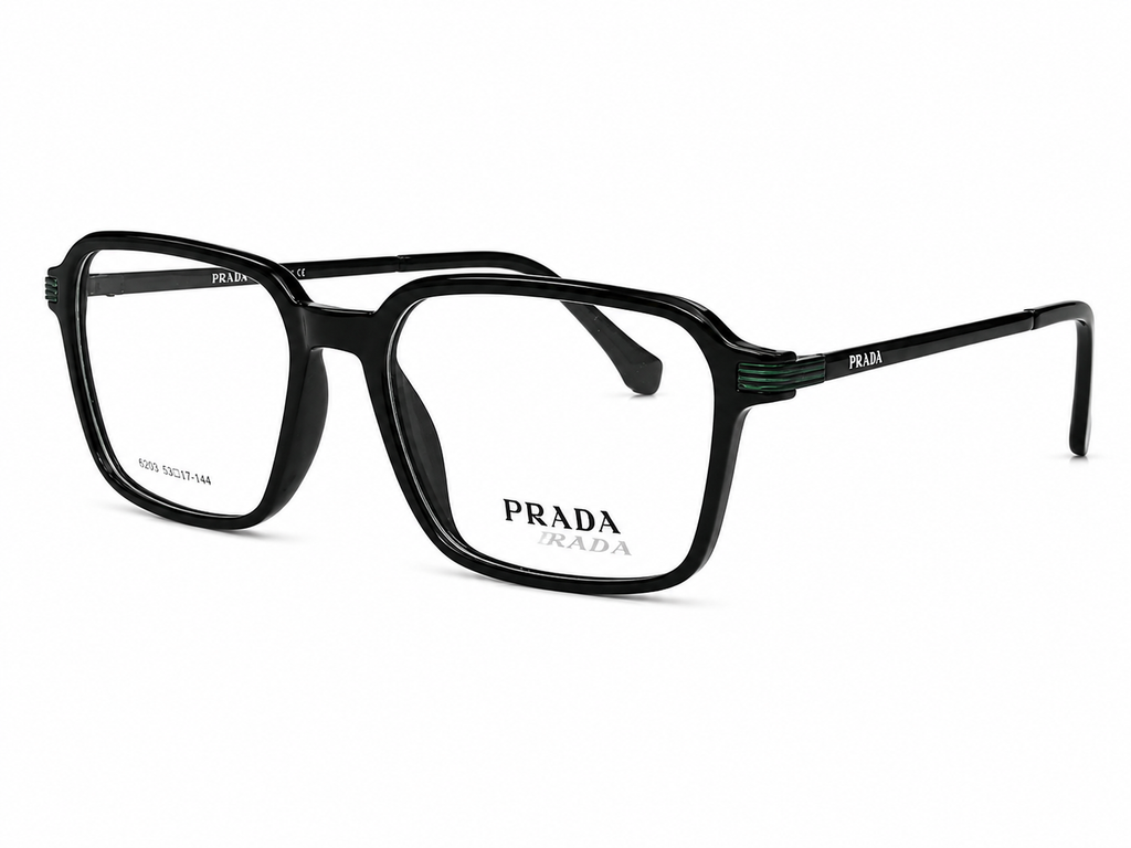 Luxury Square Eyeglasses - Metallic Sides