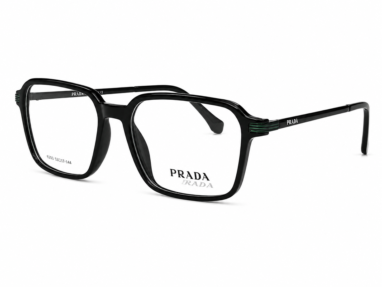Luxury Square Eyeglasses - Metallic Sides