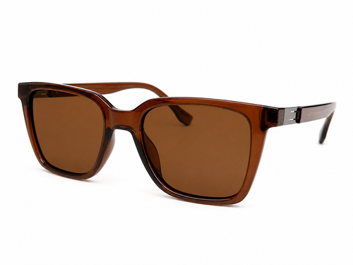 Brown Square Sunglasses – Lightweight Unisex Fashion Eyewear