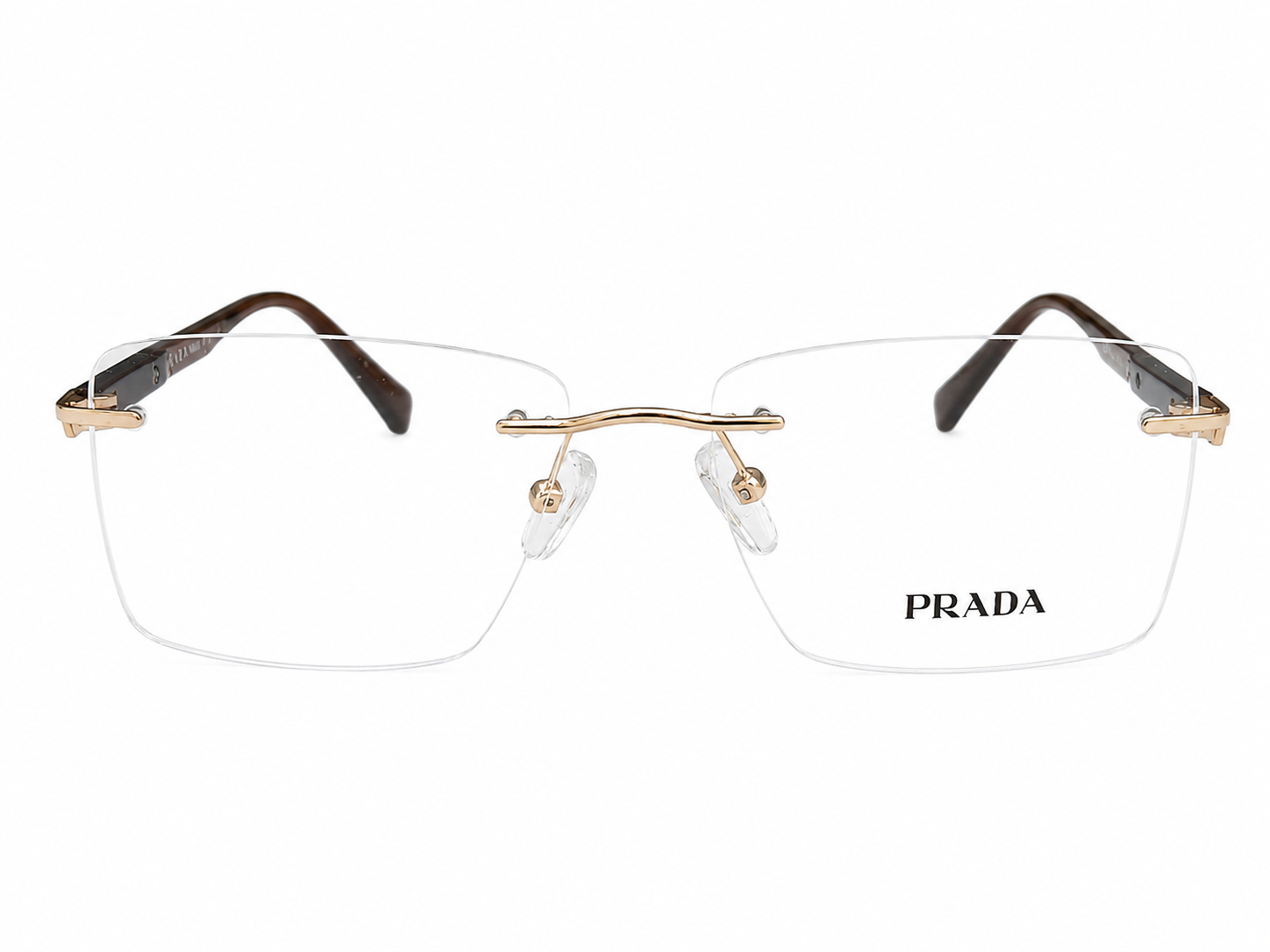 Rimless Square Eyeglasses Frame for Unisex
