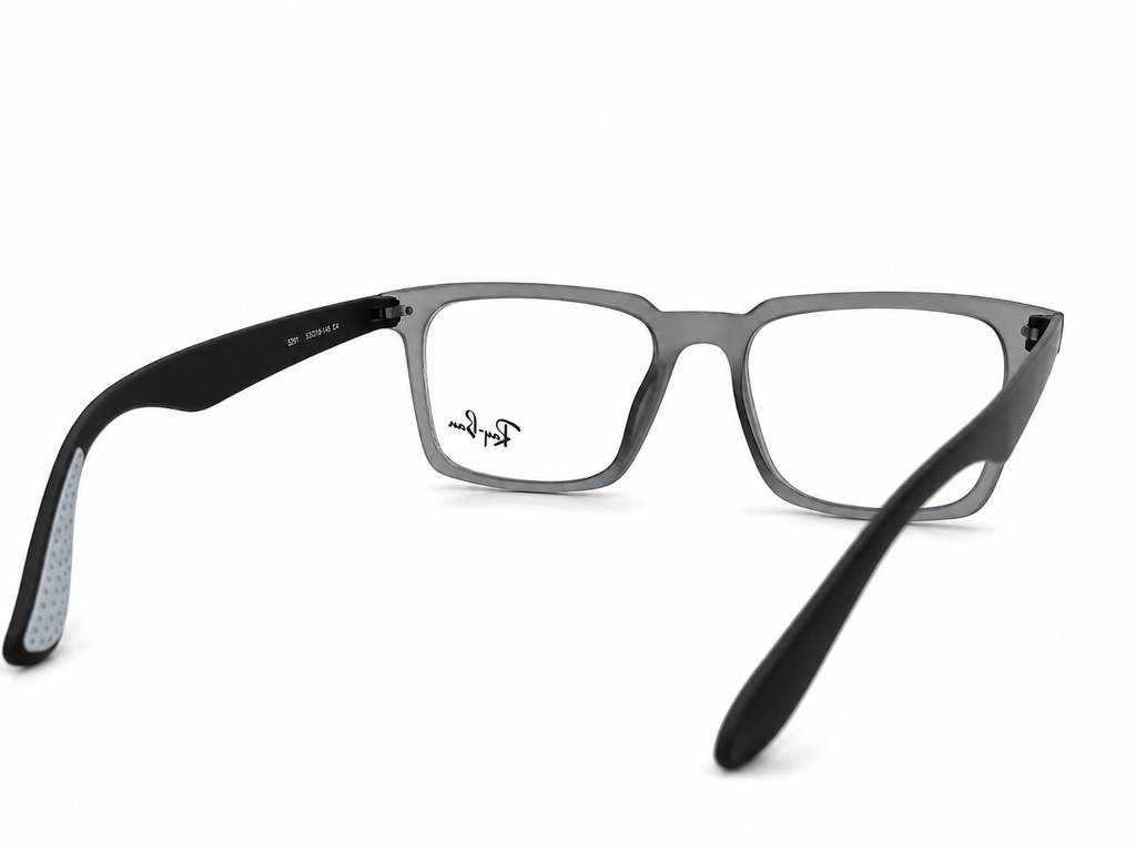 Magnetic Clip-On Eyeglasses with Polarized Attachment – Square Rectangle Frame
