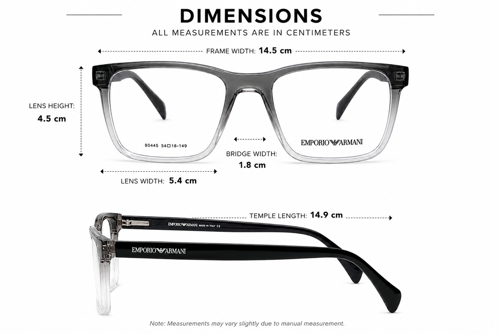 Designer Square Eyeglasses Frame