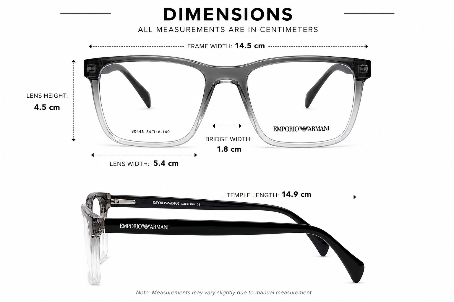 Designer Square Eyeglasses Frame