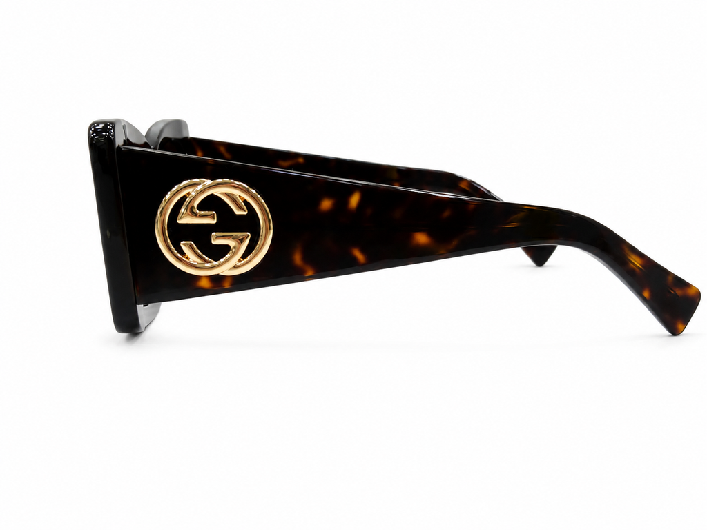 Oversized Cat-Eye Square Sunglasses – Brown Havana