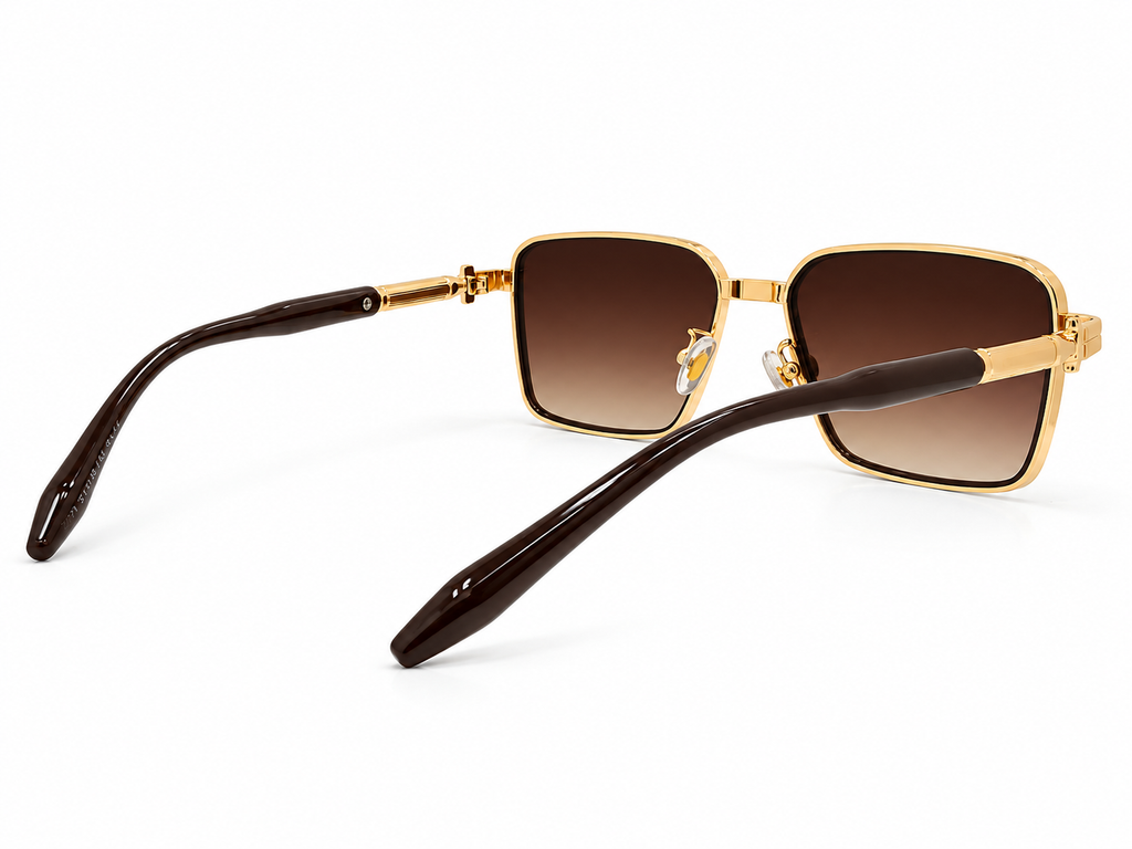Prestige Rectangular Gradient Sunglasses – 51-19-145