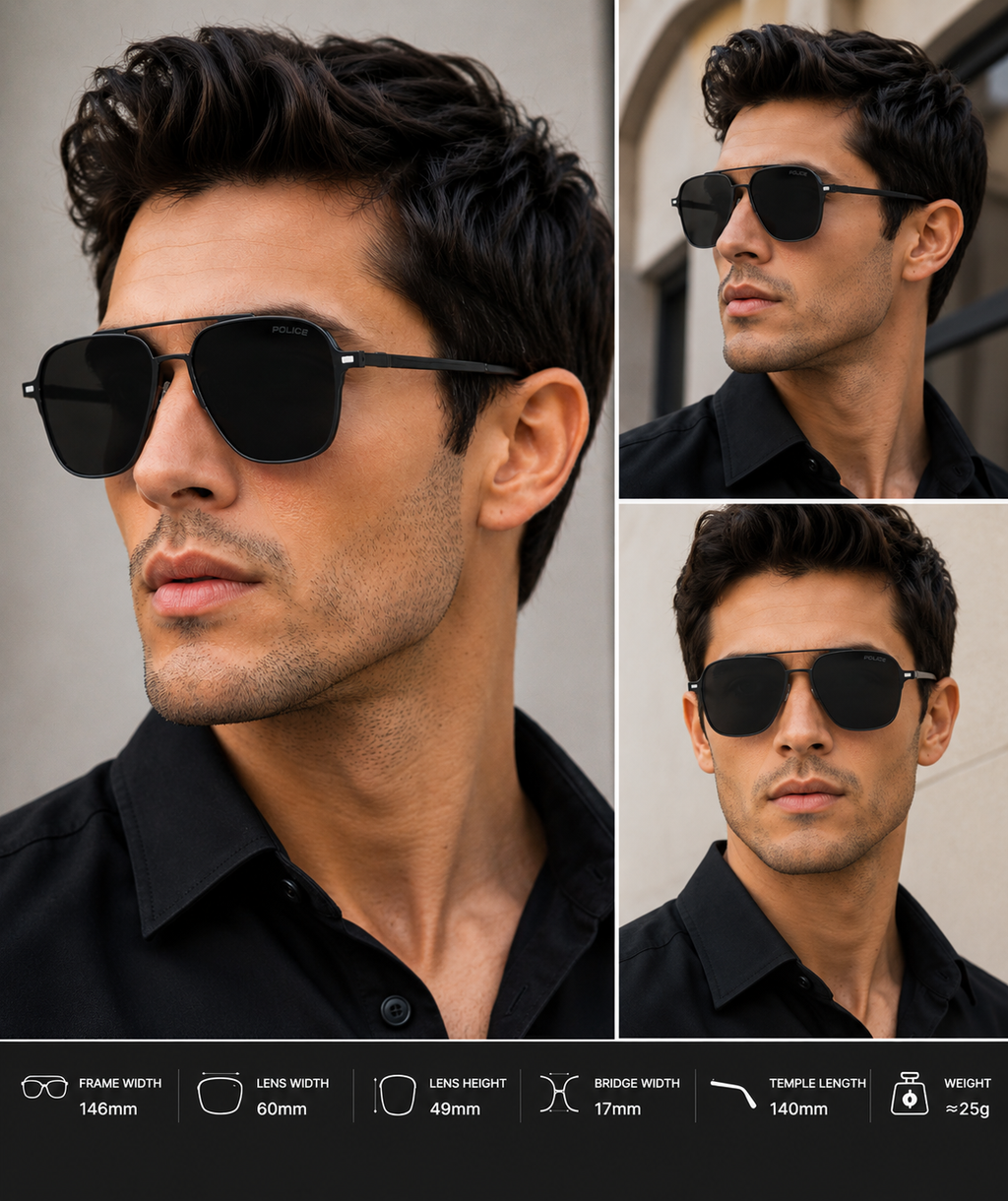 Magnetic Clip-On Eyeglasses – 3-in-1 Frame (Clear, Grey & Night Vision Clip)