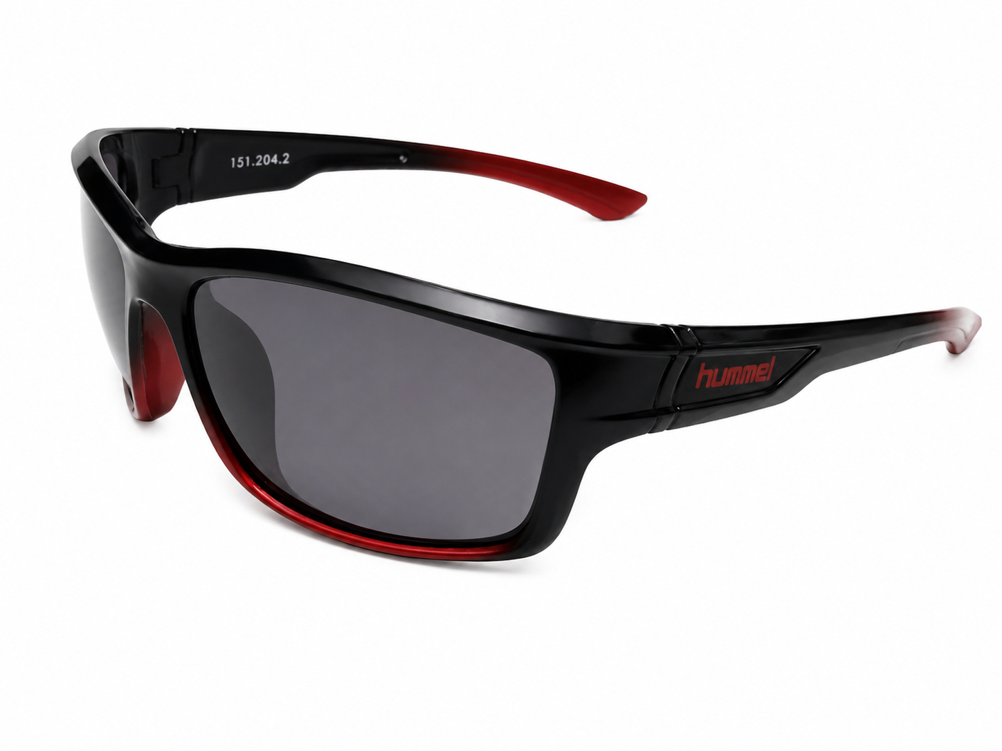 Sports Wraparound Sunglasses – Unisex | Black & Red Frame
