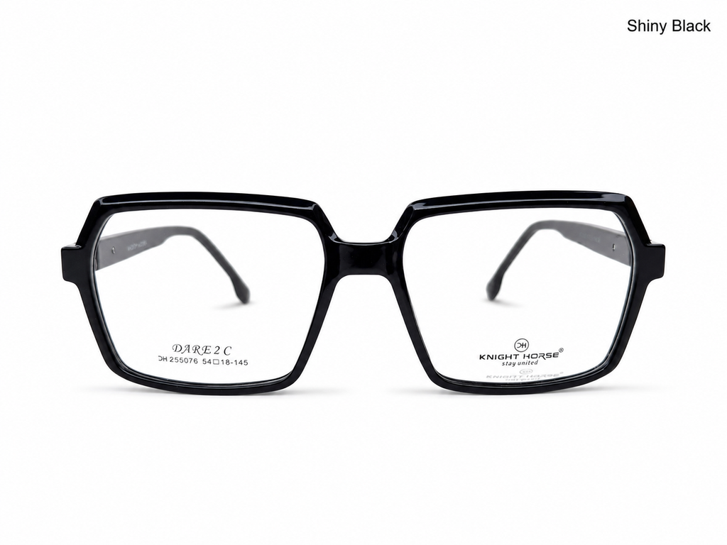 Premium Geometric Square Eyeglass Frame – Lightweight Plastic Optical Glasses for Men & Women
