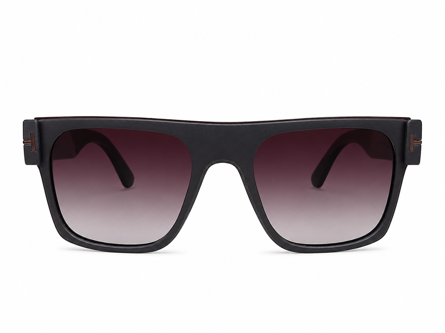 Black Oversized Shield Sunglasses For Men