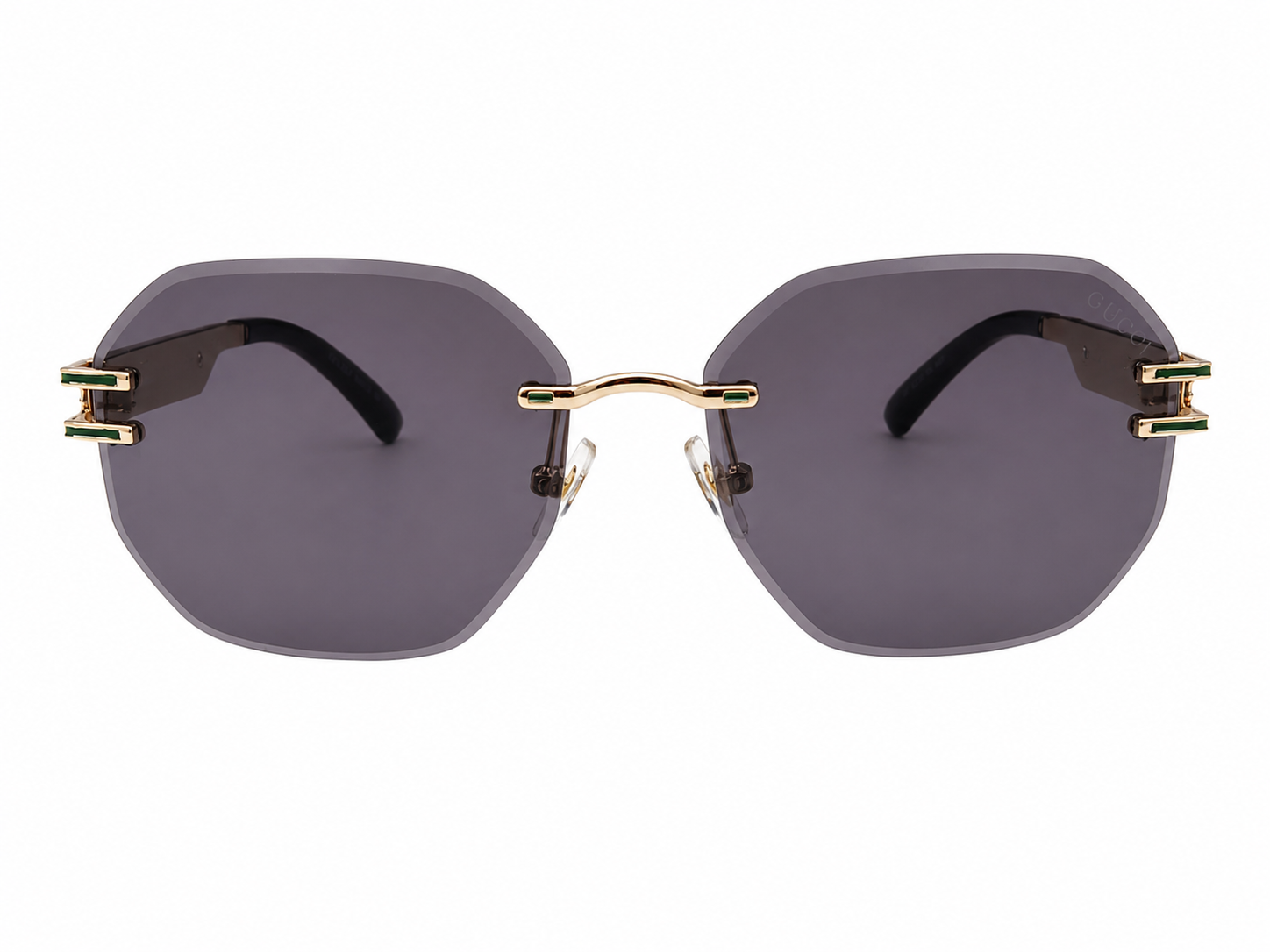 Rimless Geometric Designer Sunglasses For Men & Women