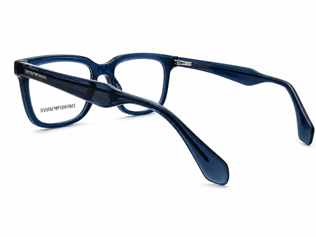 Premium Square Eyeglasses – Transparent Smoke Grey Frame | 53-17-149
