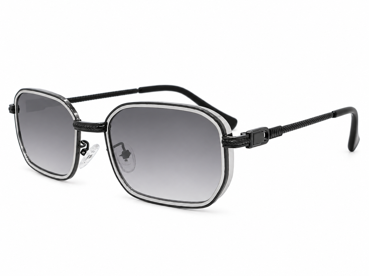 Silver Mercury Rectangle Sunglasses