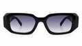 Black Geometric Sunglasses – Gradient Lens