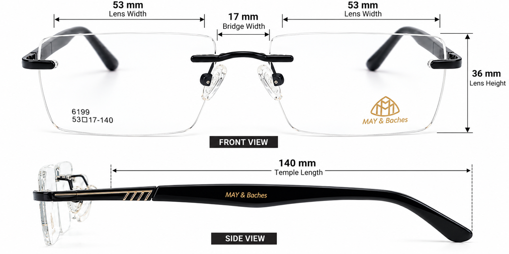 The Urban Edge – Designer Rimless Eyeglasses