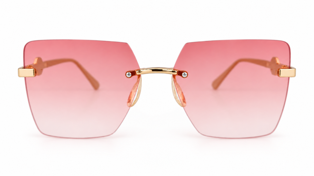 Luxury Rimless Gradient Sunglasses