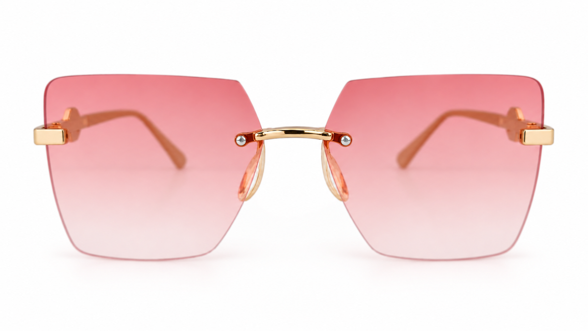 Luxury Rimless Gradient Sunglasses