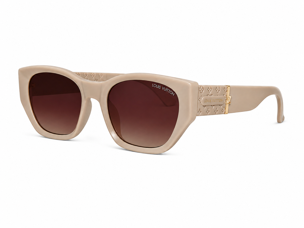 Women's Luxury Cat Eye Sunglasses – Black, Oat Beige & Nude Blush Pink