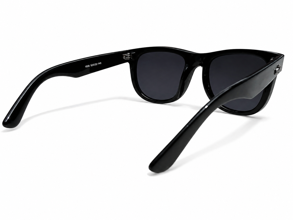Oversized Square Wayfarer Sunglasses – Unisex Black Frame