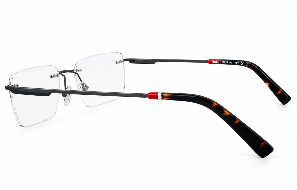 Sleek Rimless Rectangular Eyeglasses Frame