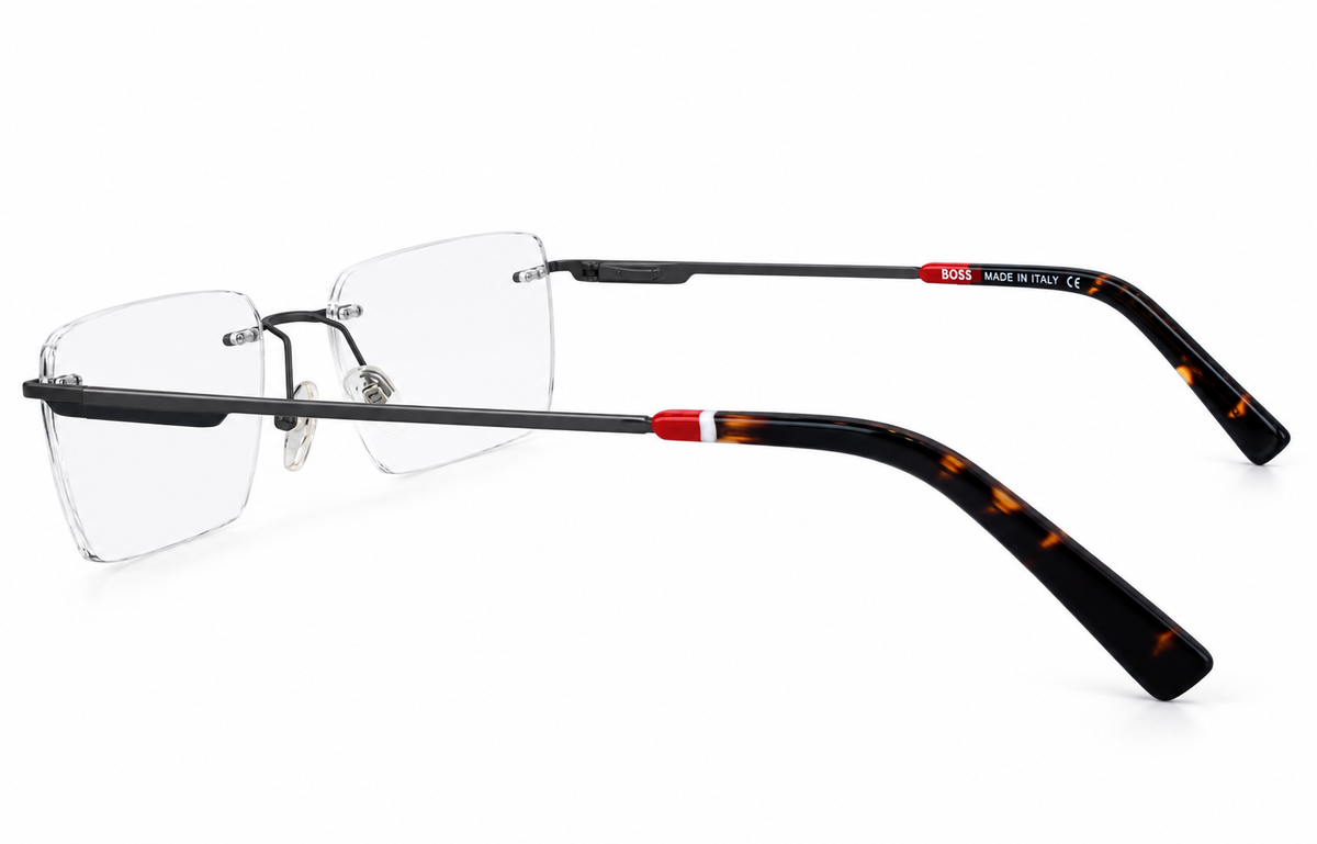 Sleek Rimless Rectangular Eyeglasses Frame