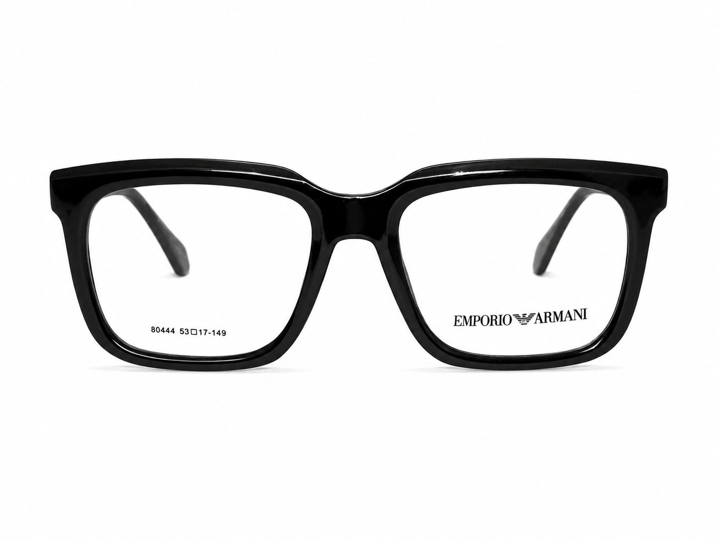 Premium Square Eyeglasses – Transparent Smoke Grey Frame | 53-17-149