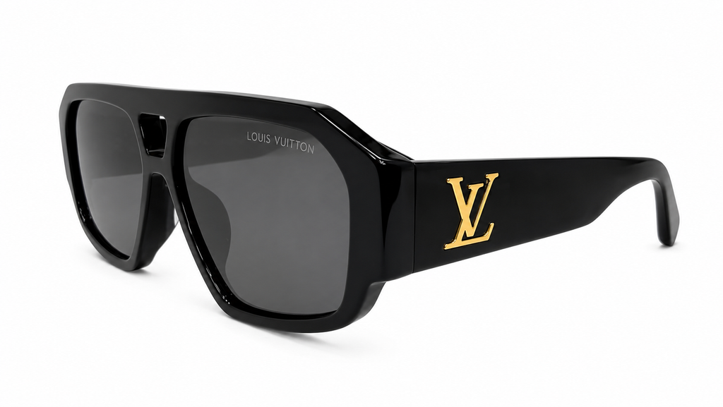 Imperial Noir Oversized Shield Sunglasses - Unisex