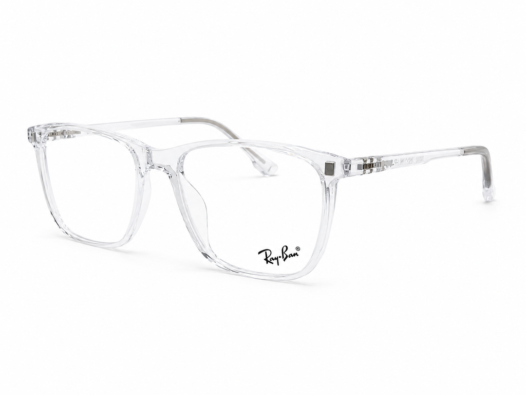 Magnetic Clip-On Eyeglasses – Transparent Frame