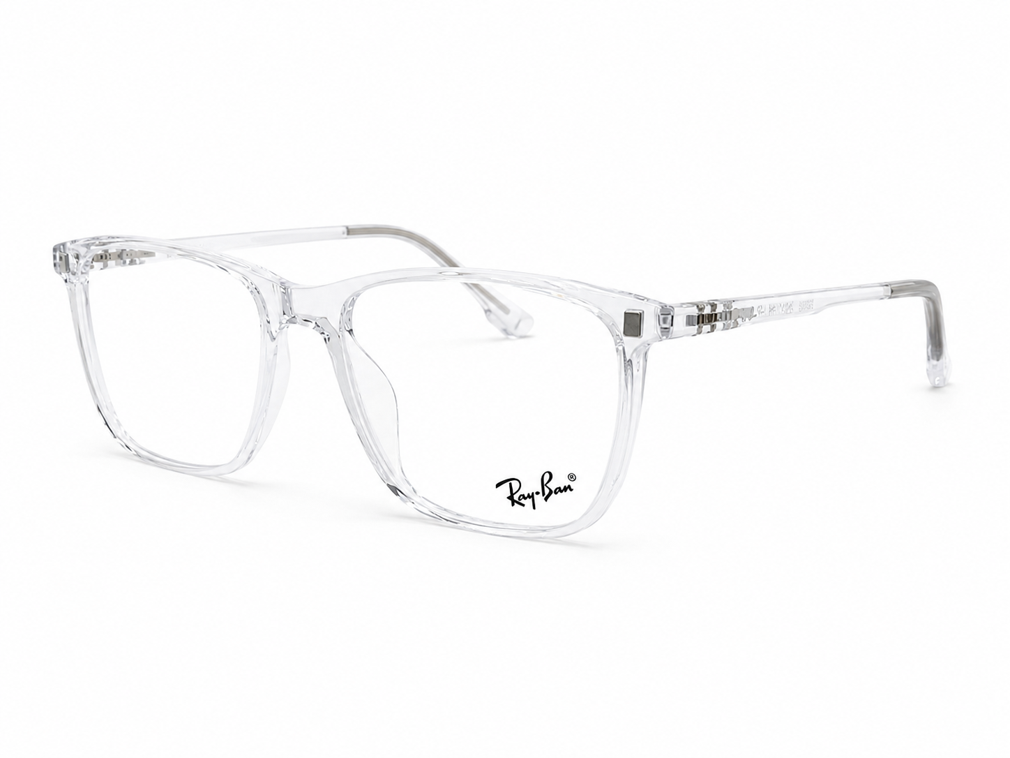 Magnetic Clip-On Eyeglasses – Transparent Frame
