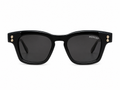 Premium Noir Square Sunglasses – Gold Accent Edition