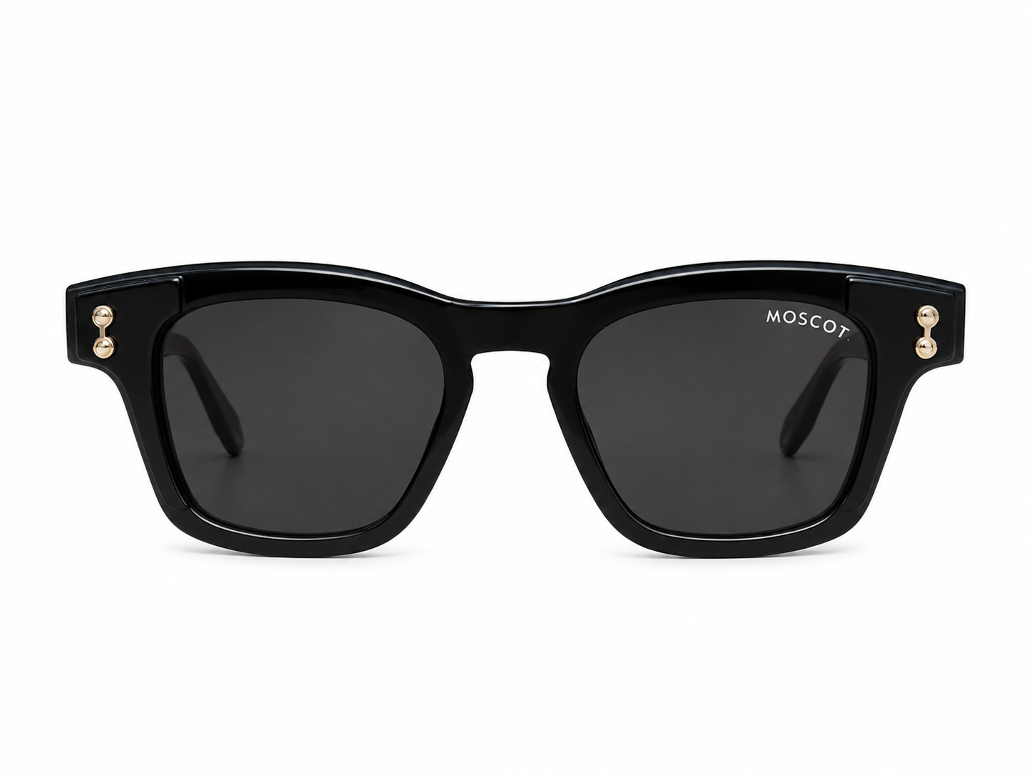 Premium Noir Square Sunglasses – Gold Accent Edition