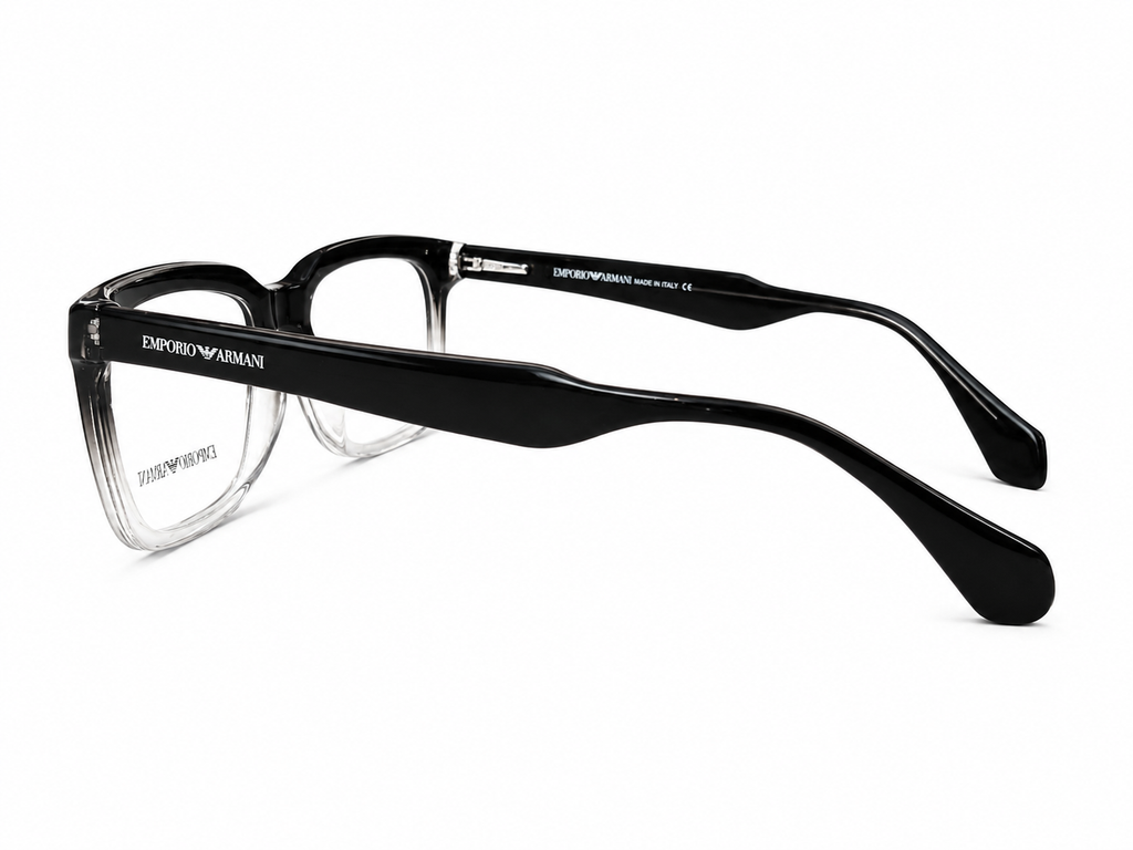 Premium Square Eyeglasses – Transparent Smoke Grey Frame | 53-17-149