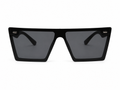 Shield Square Sunglasses – Unisex | Matte Black Frame