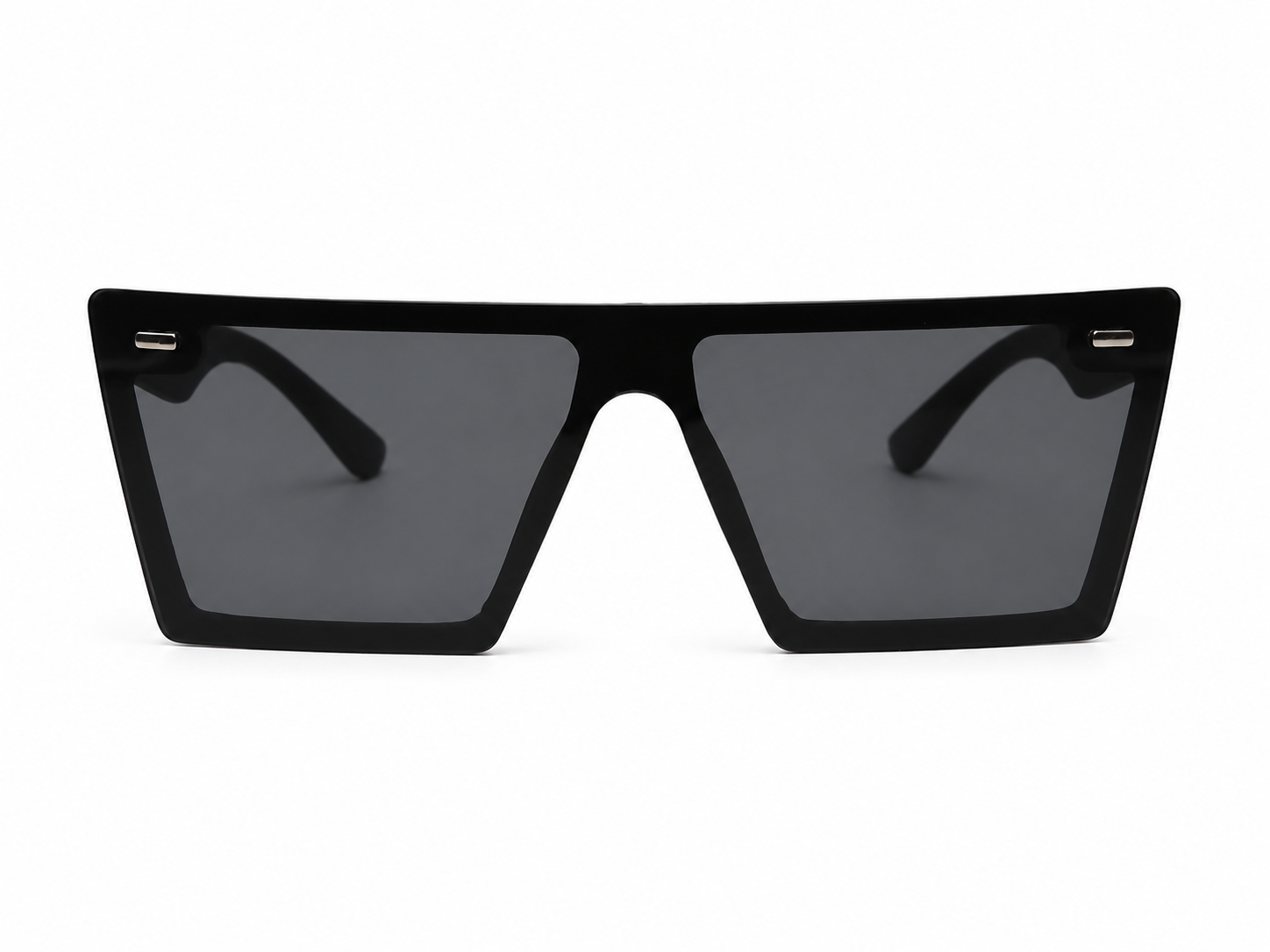Shield Square Sunglasses – Unisex | Matte Black Frame