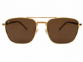 Modern Double-Bridge Square Sunglasses – Unisex