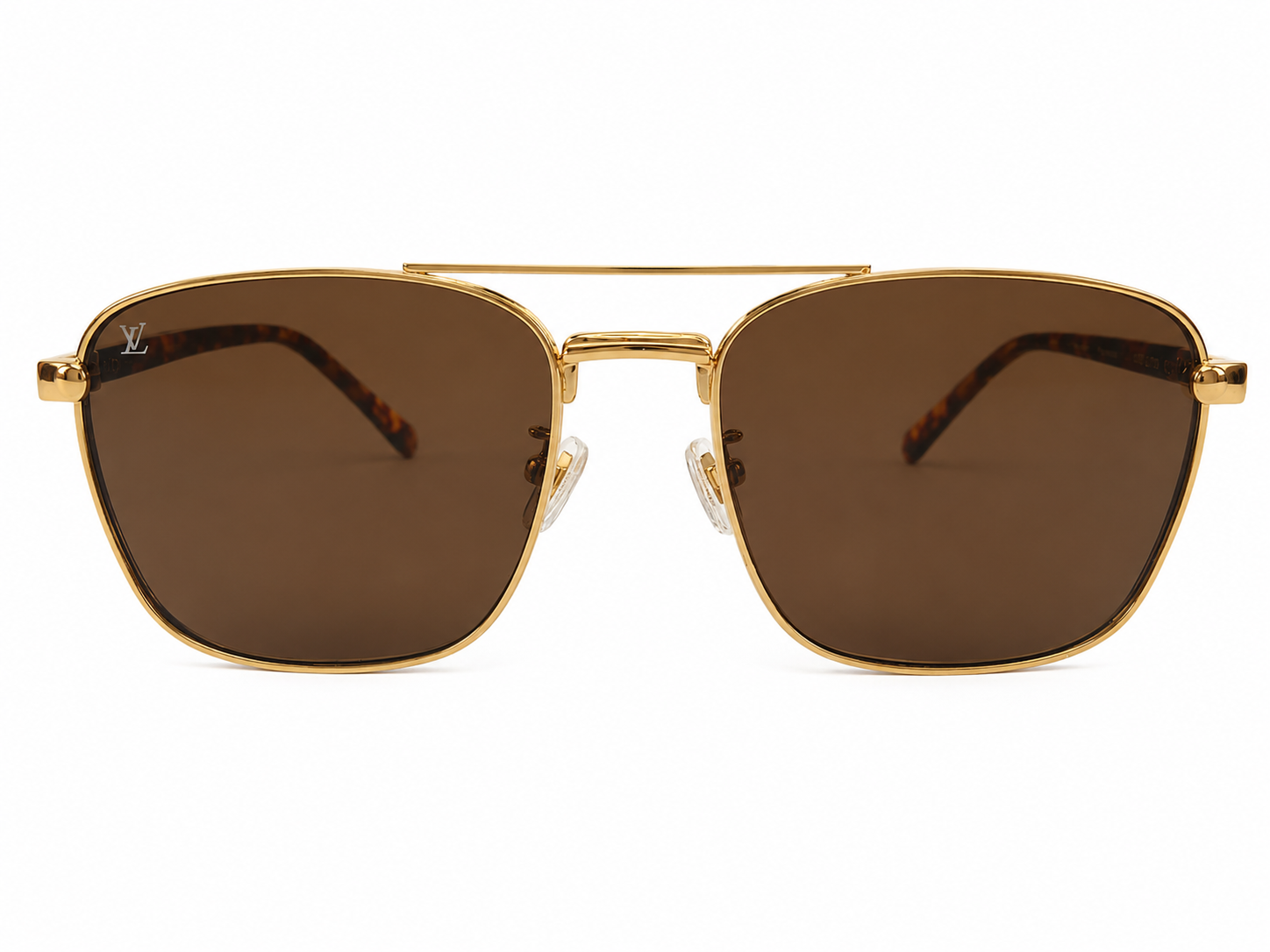 Modern Double-Bridge Square Sunglasses – Unisex