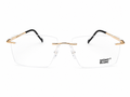 Modern Rimless Rectangular Eyeglasses – Lightweight Unisex Frame