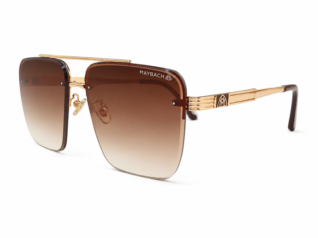 Oversized Square Rimless Sunglasses – Unisex