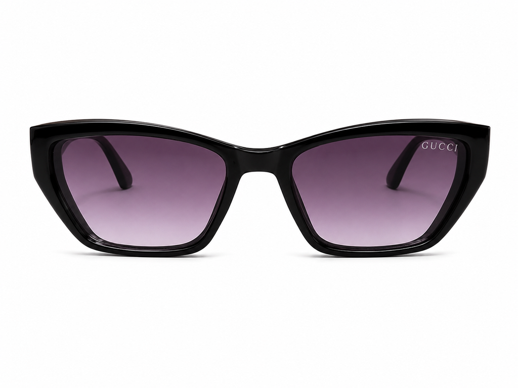 Olive Noir Luxe Cat-Eye Sunglasses