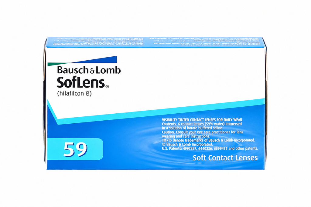 Bausch + Lomb SofLens 59 Contact Lenses | Transparent Monthly Disposable Soft Lenses
