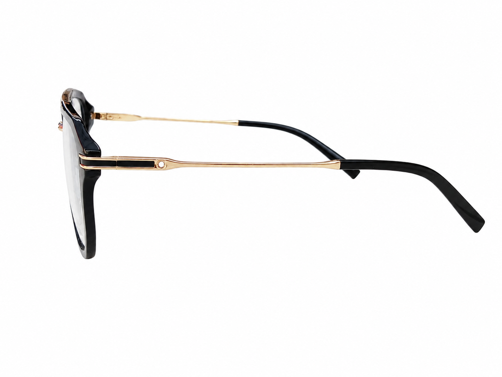 Valiant Double-Bridge Geometric Square Optical Frame