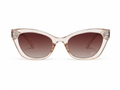 Crystal Blush Cat-Eye Sunglasses – Elegant Transparency Collection