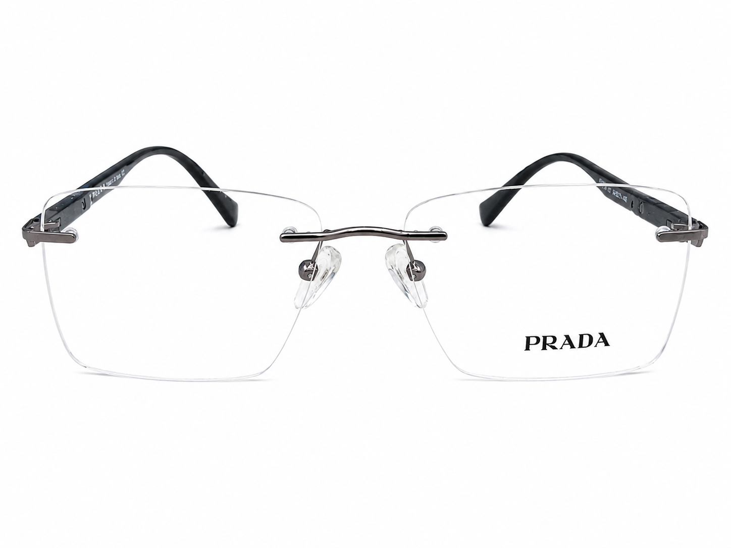 Rimless Square Eyeglasses Frame for Unisex