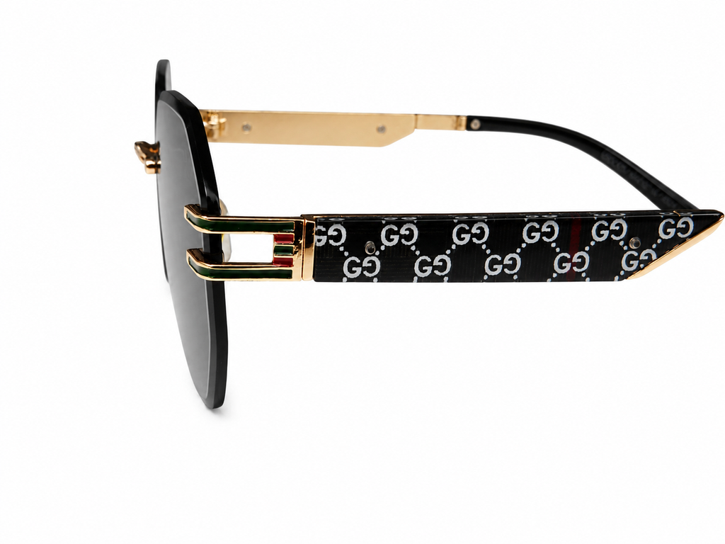Rimless Geometric Designer Sunglasses For Men & Women