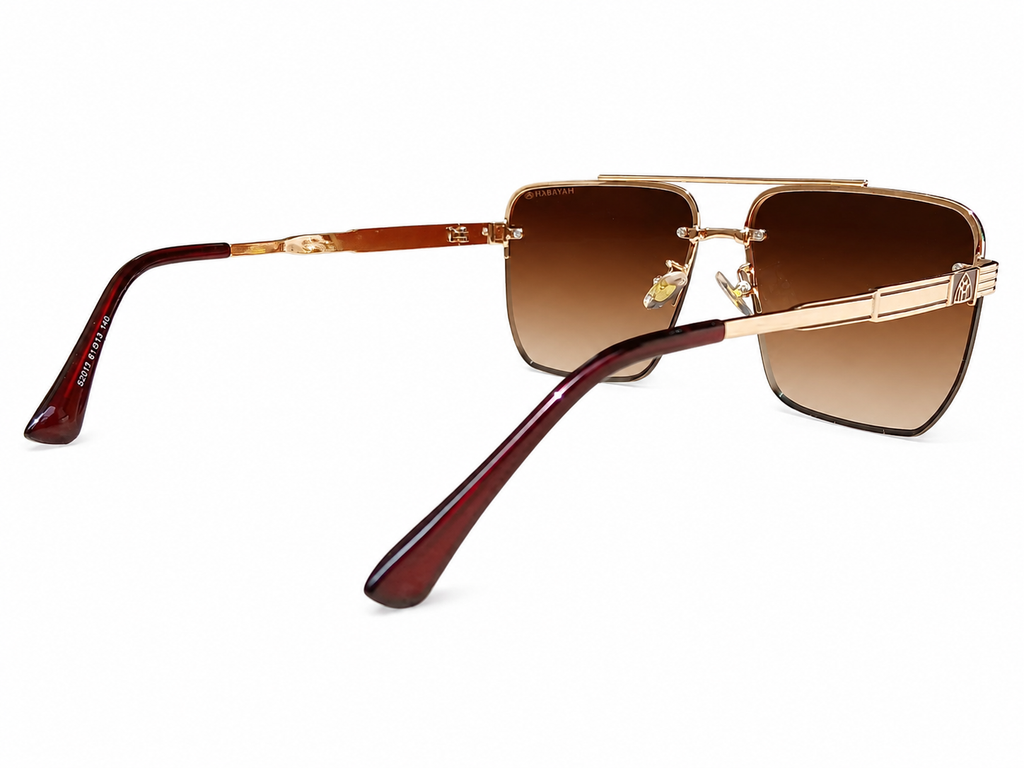 Oversized Square Rimless Sunglasses – Unisex
