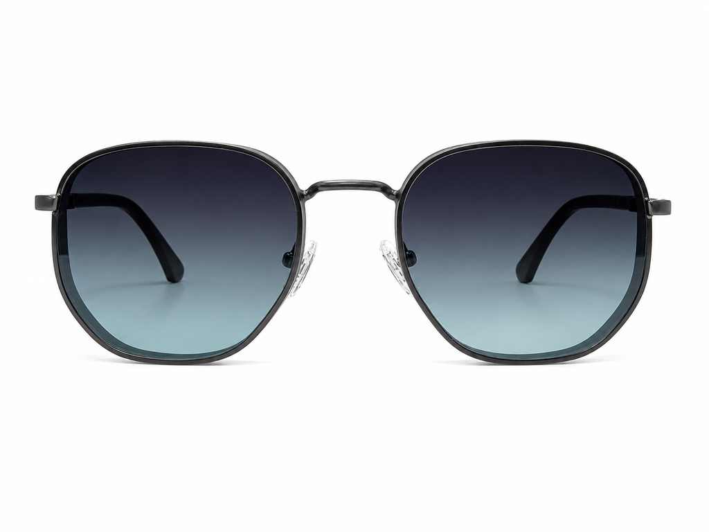 Classic Hexagonal- Round Fashion Sunglasses – Unisex
