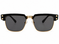 Classic Clubmaster Sunglasses – Premium Black & Gold Retro Shades