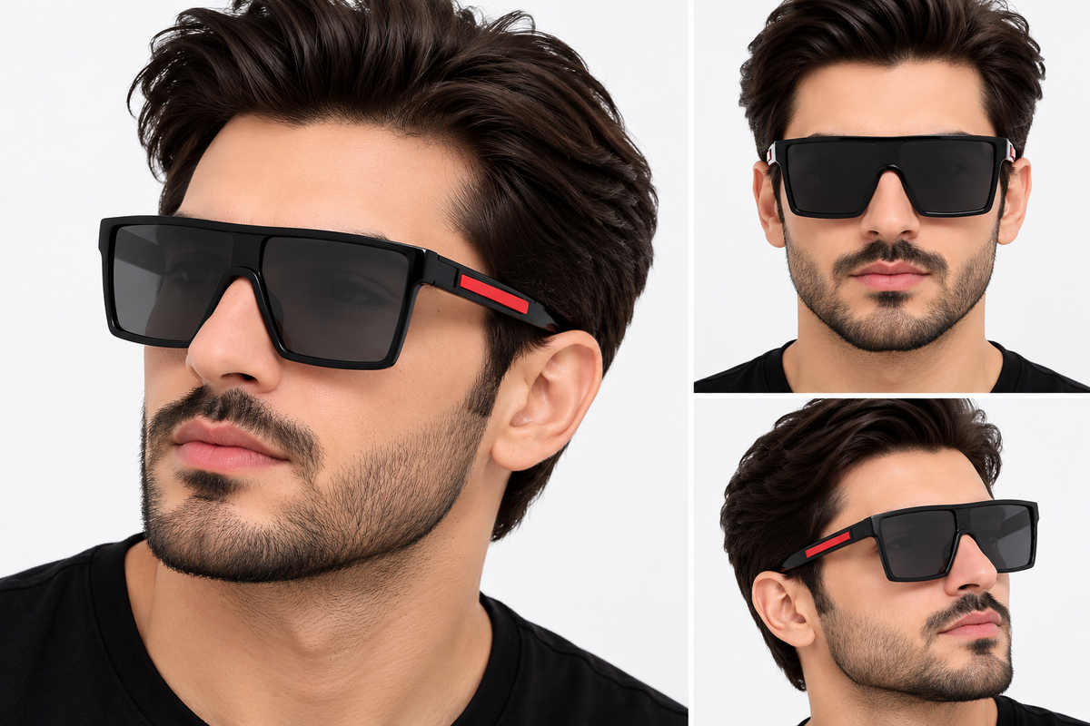 Statement Square One Piece Sunglasses